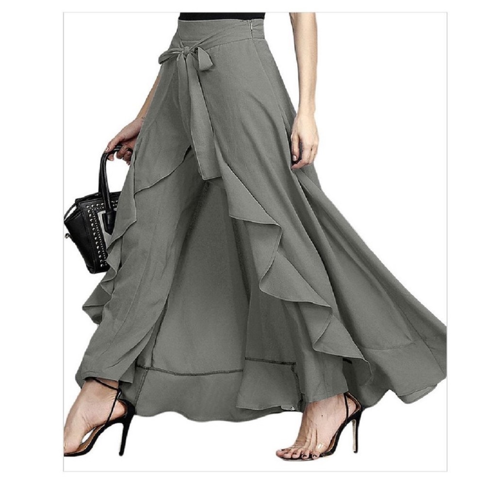 Shi Long Fashion Gray Skirt/Pants